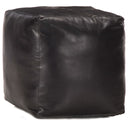 vidaXL Poef 40x40x40 cm echt geitenleer tan