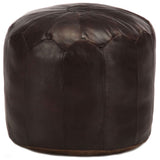 vidaXL Poef 40x35 cm echt geitenleer tan