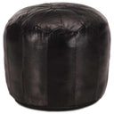 vidaXL Poef 40x35 cm echt geitenleer tan
