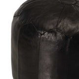 vidaXL Poef 40x35 cm echt geitenleer tan