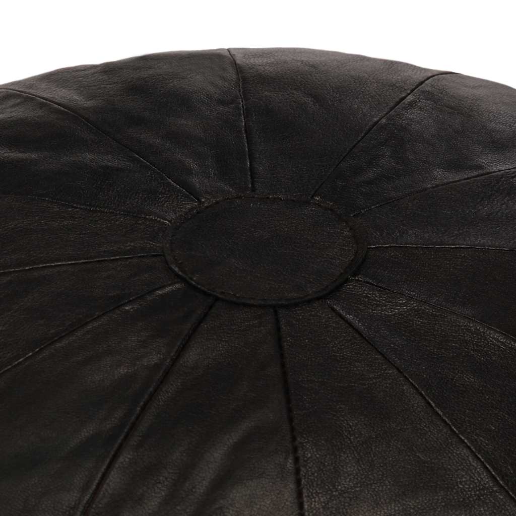 vidaXL Poef 40x35 cm echt geitenleer tan