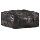 vidaXL Poef 60x60x30 cm echt geitenleer tan