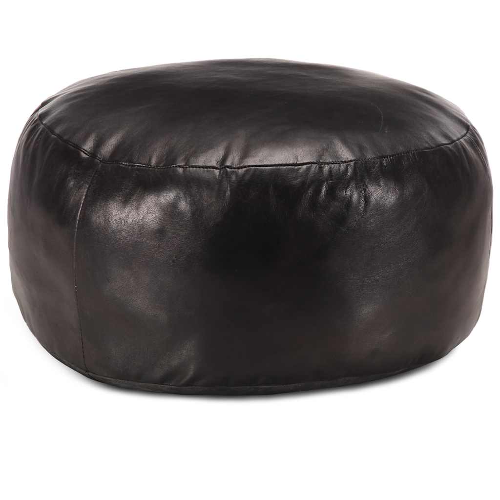 vidaXL Poef 60x30 cm echt geitenleer tan