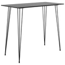 vidaXL Bar Table 120x60x105 cm black