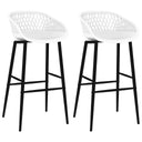 vidaXL Barstoelen 2 st zwart