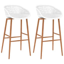 vidaXL Barstoelen 2 st zwart
