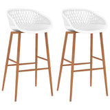 vidaXL Bar stools 2 pcs black
