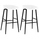 vidaXL Barstoelen 2 st zwart