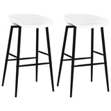 vidaXL Barstoelen 2 st zwart