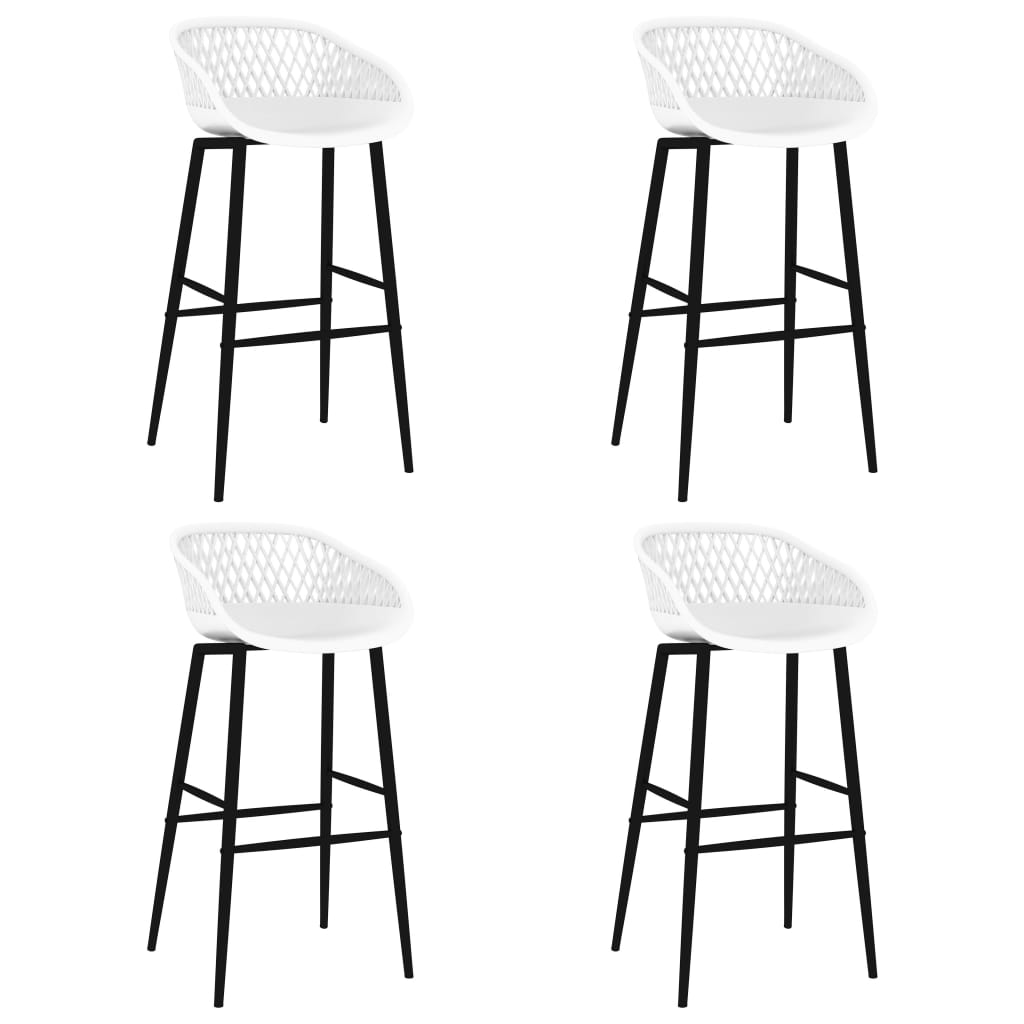 vidaXL Bar stools 2 pcs black