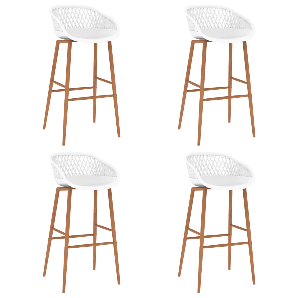 vidaXL Bar stools 2 pcs black