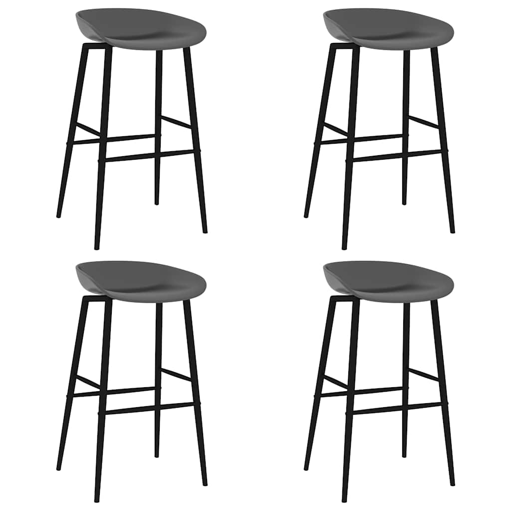 vidaXL Barstoelen 2 st zwart