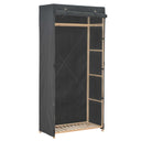 vidaXL Kledingkast 79x40x170 cm stof wit