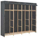 vidaXL Kledingkast 200x40x170 cm stof wit