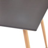 vidaXL Dining Table 80.5x80.5x73 cm MDF Oak-colored and Black