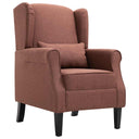 vidaXL Fauteuil met patchwork stof blauw/grijs