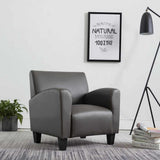 vidaXL Armchair faux leather dark brown