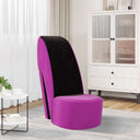 vidaXL Hakstoel fluweel rood