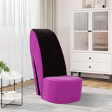 vidaXL Hakstoel fluweel rood