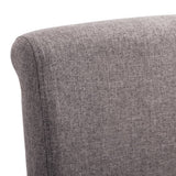 vidaXL Eetkamerstoelen 4 st stof taupe