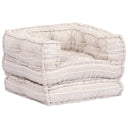vidaXL Poef tweezits modulair stof patchwork