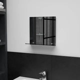 vidaXL Wall Mirror with Shelf 20x40 cm Tempered Glass