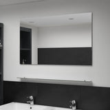 vidaXL Wall Mirror with Shelf 50x60 cm Tempered Glass