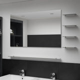 vidaXL Wall Mirror with Shelf 50x60 cm Tempered Glass