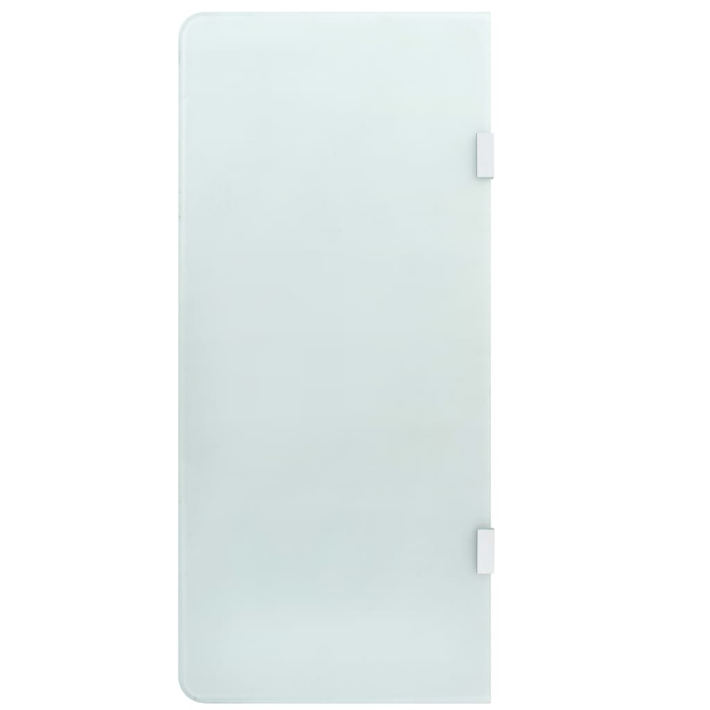 vidaXL Urinal Divider Wall-Mounted 90x40 cm Tempered Glass Black