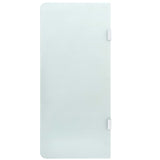 vidaXL Urinal Divider Wall-Mounted 90x40 cm Tempered Glass Black