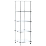 vidaXL Kastje 3-laags 40x40x67 cm gehard glas transparant
