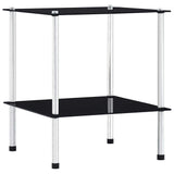 vidaXL Kastje 3-laags 40x40x67 cm gehard glas transparant