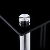 vidaXL Kastje 3-laags 40x40x67 cm gehard glas transparant
