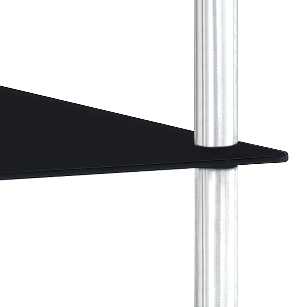 vidaXL Kastje 3-laags 40x40x67 cm gehard glas transparant