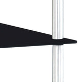 vidaXL Kastje 3-laags 40x40x67 cm gehard glas transparant