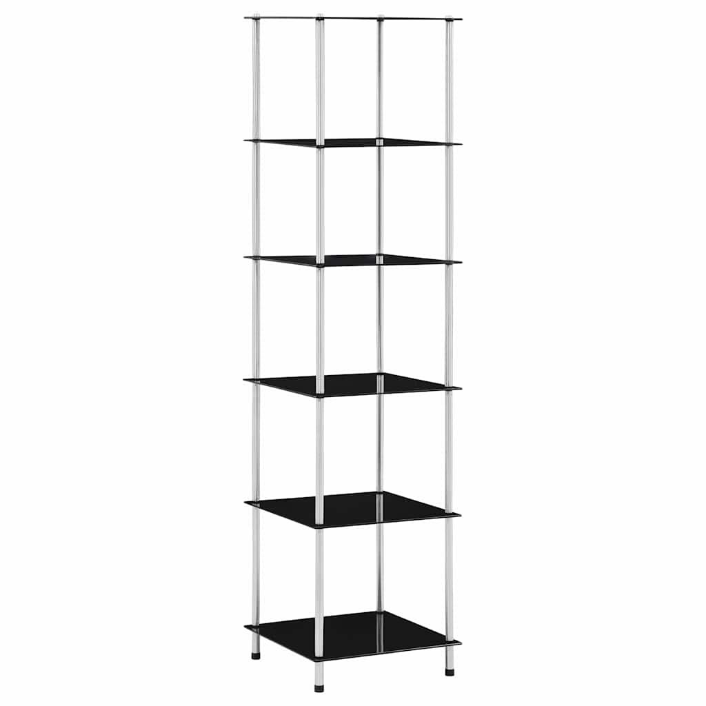 vidaXL Kastje 3-laags 40x40x67 cm gehard glas transparant
