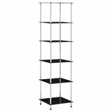 vidaXL Kastje 3-laags 40x40x67 cm gehard glas transparant