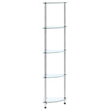 vidaXL Cabinet 3-Tier 30x30x67 cm Tempered Glass Transparent