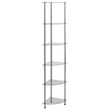 vidaXL Cabinet 3-Tier 30x30x67 cm Tempered Glass Transparent