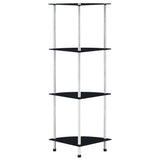 vidaXL Cabinet 3-Tier 30x30x67 cm Tempered Glass Transparent