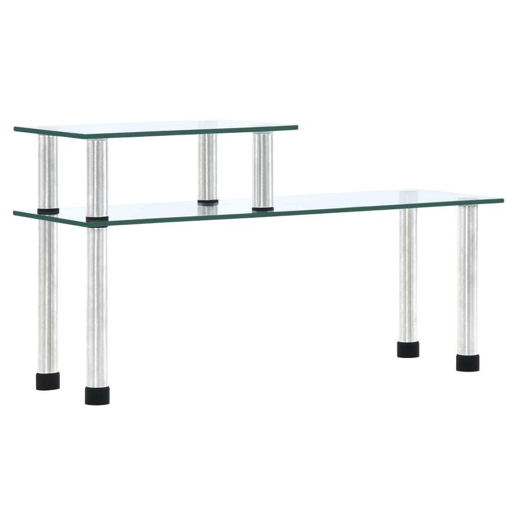 vidaXL Keukenschap 45x16x26 cm gehard glas transparent