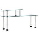 vidaXL Keukenschap 45x16x26 cm gehard glas transparent
