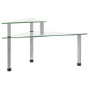 vidaXL Keukenschap 49,5x35x19 cm gehard glas transparent