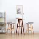 vidaXL Bar stool fabric dark grey