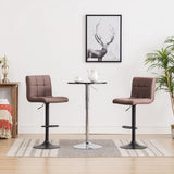 vidaXL Bar Stools 2 pcs fabric taupe