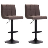 vidaXL Bar Stools 2 pcs fabric taupe