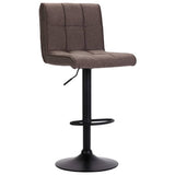 vidaXL Bar Stools 2 pcs fabric taupe