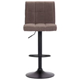 vidaXL Bar Stools 2 pcs fabric taupe