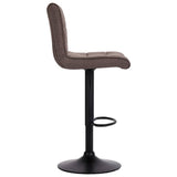 vidaXL Bar Stools 2 pcs fabric taupe