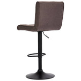 vidaXL Bar Stools 2 pcs fabric taupe